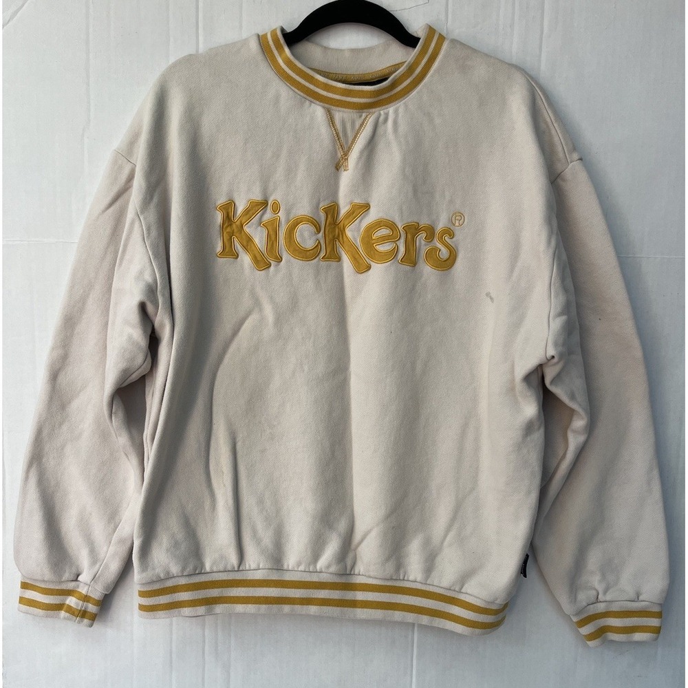 Kickers Classics Sweatshirt Size Medium Beige See Pics For Stains